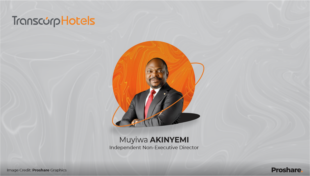 Transcorp Hotels Appoints Muyiwa Akinyemi as Independent Non-Executive Director