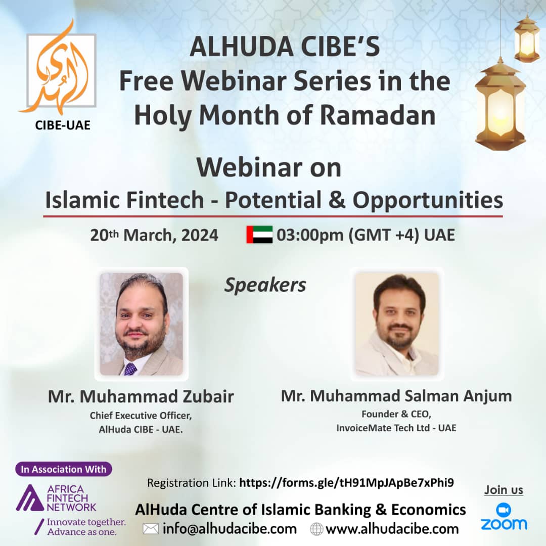 AlHuda CIBE Webinar on Islamic Fintech - Proshare