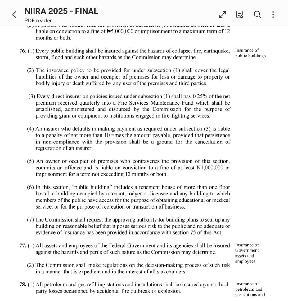 GNI Building Fire Incident: Occupiers' Liability Insurance, NIIRA 2025 ...