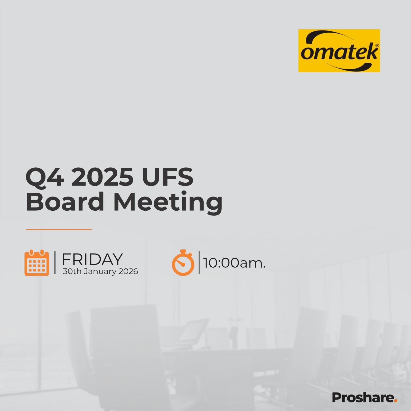 Omatek 2025 Q4 Board Meeting - Proshare