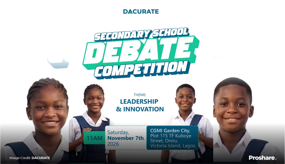 Dacurate Announces Fourth Secondary School Leadership Debate, Themed ...