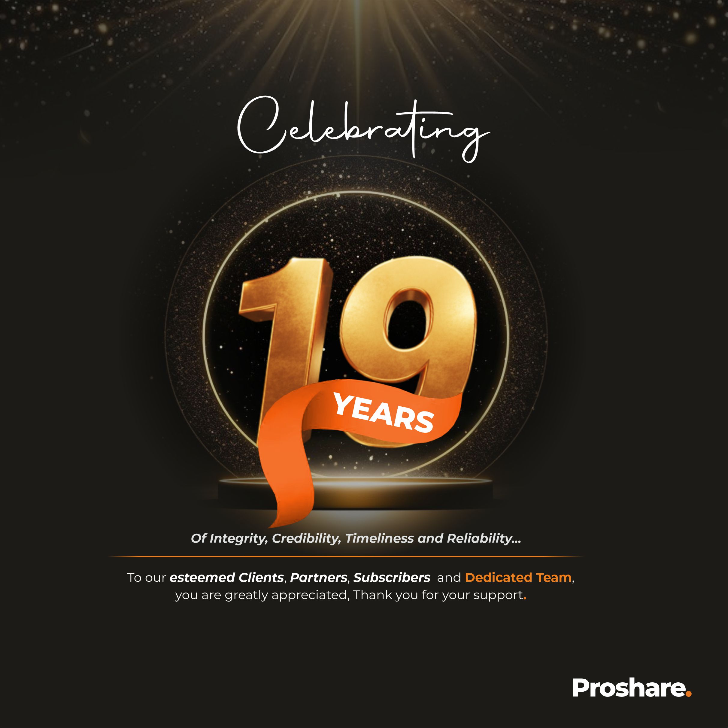 Proshare 19th Anniversary - Proshare