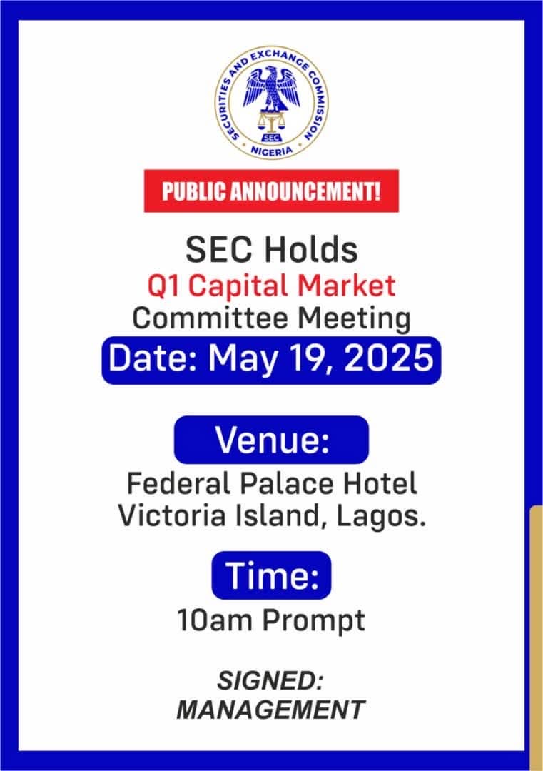 SEC Q1 Capital Market Committee Meeting - Proshare