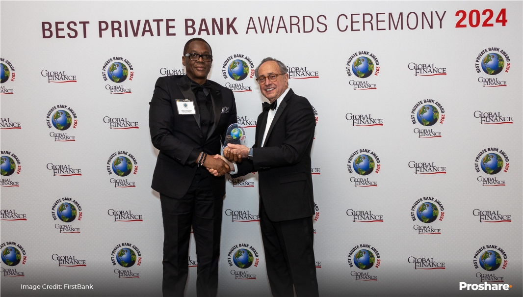 FirstBank Emerges as the Best Private Bank in Nigeria and Best Private Bank  for Sustainable Investment in Africa at Global Finance Awards - Proshare