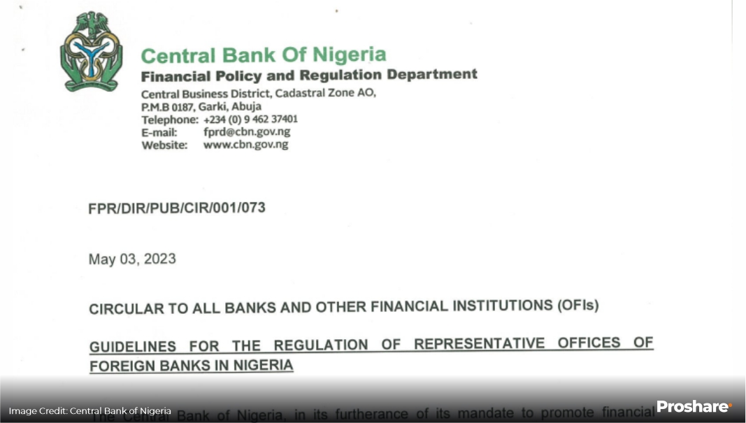 Guidelines for Regulation of Representative Offices of Foreign Banks in ...